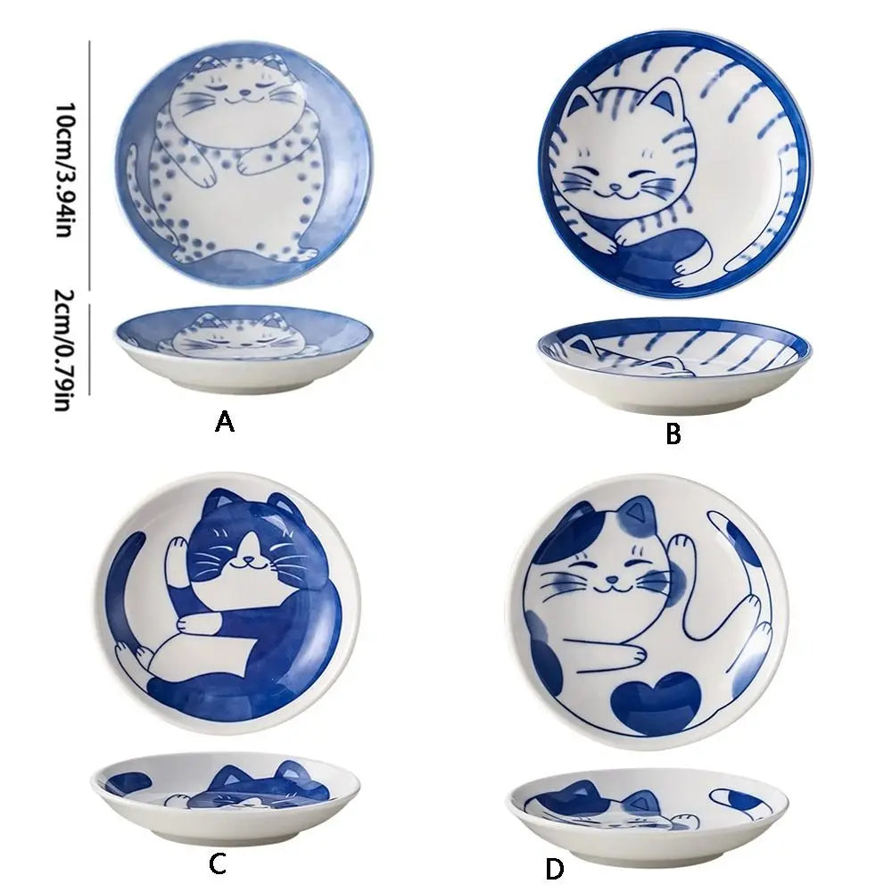 Ceramic Cat Shaped Sauce Dish Bowl