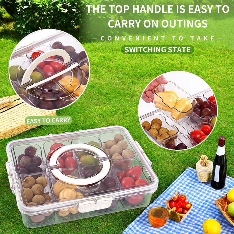 SnackEase™ - Portable Snack Box with Secure Lid