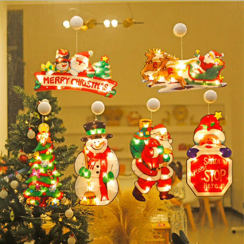 1+1 FREE | Festive Christmas Window Hanging Lights for Holiday Decor