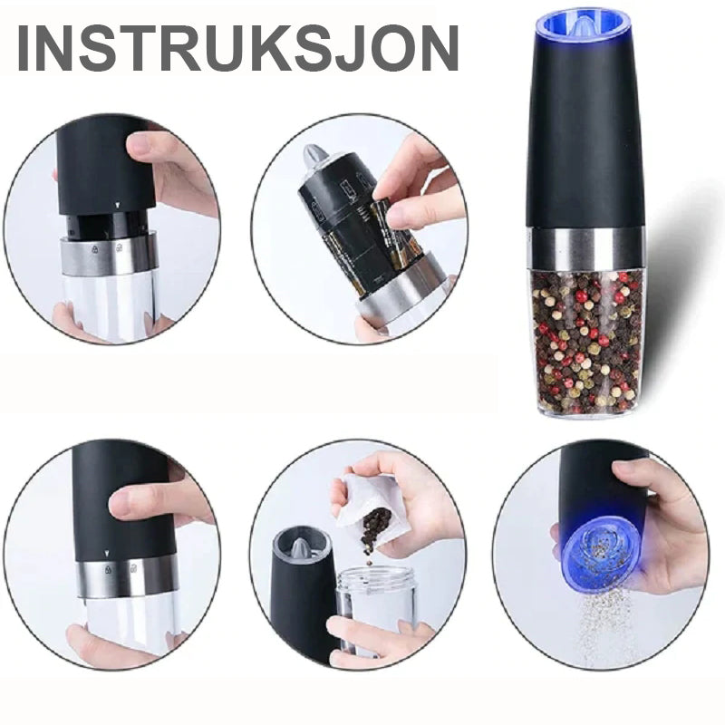 SpiceEase™ - Automatic Electric Salt & Pepper Grinder
