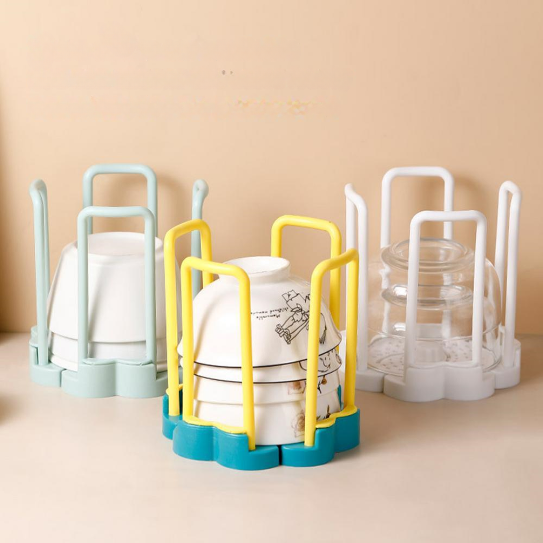 BowlStack™ - Space-Saving Retractable Kitchen Bowl Holder