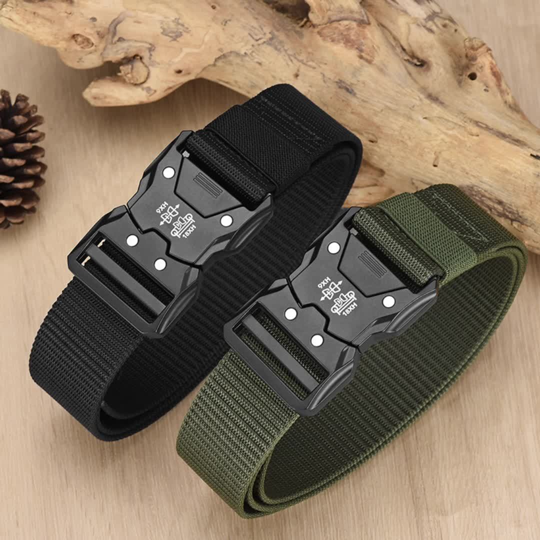 Durable Unisex Tactical Nylon Belt for Outdoor and Everyday Wear