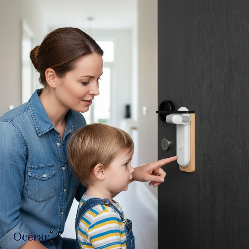 GuardLatch™ - Child-Safe Door Protector for Home Safety