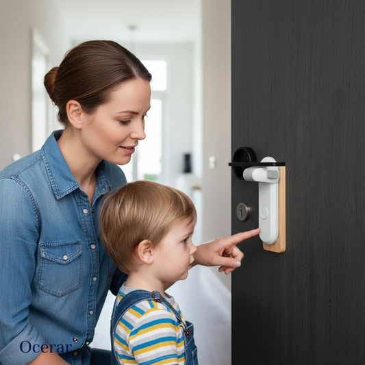 GuardLatch™ - Child-Safe Door Protector for Home Safety