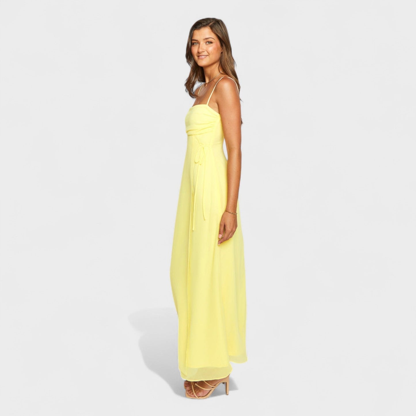 Flóssi - Elegant Yellow Maxi Dress