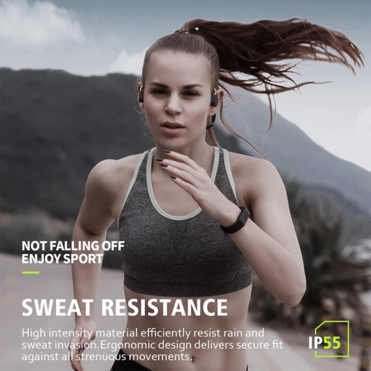 Waterproof Wireless Bone Conduction Headphones Open Ear Design