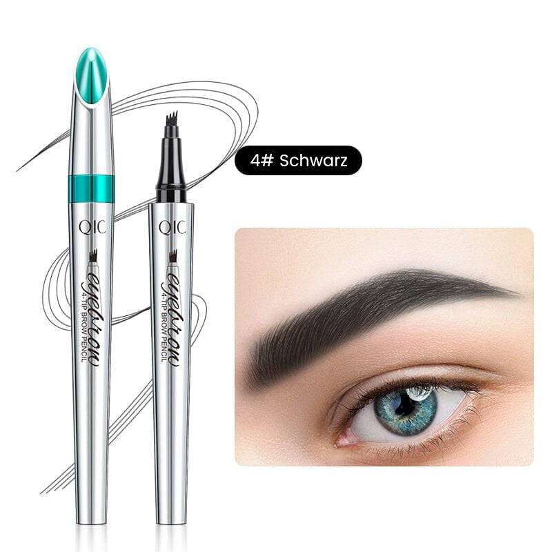 Waterproof 3D Eyebrow Pencil with Four Fork Tips