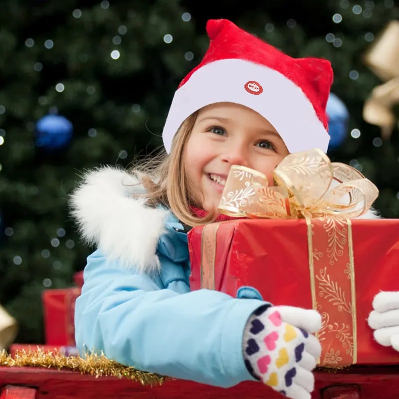 CheerCap™ - Singing & Dancing Electric Santa Hat for Holiday Fun