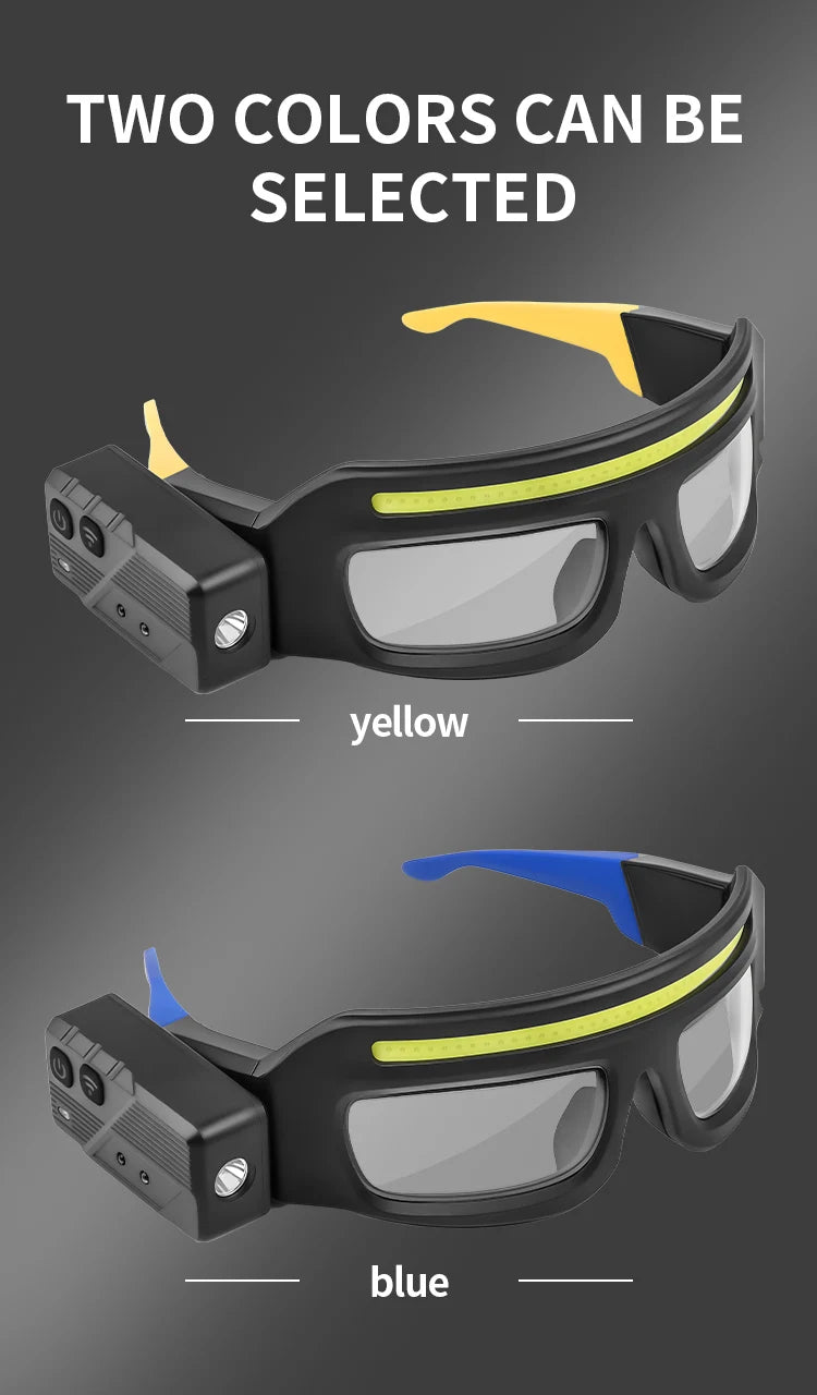 LumaGuard™ - Rechargeable LED Safety Glasses for Outdoor & Work