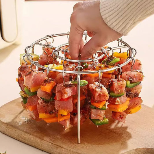 Vertical Air Fryer Barbecue Kebab Grill Rack