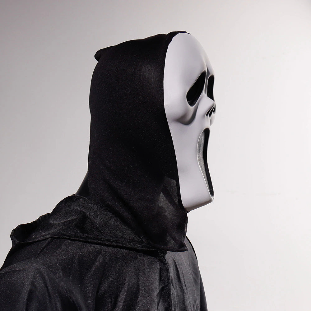 Iconic Ghost Face Horror Mask for Halloween Costume