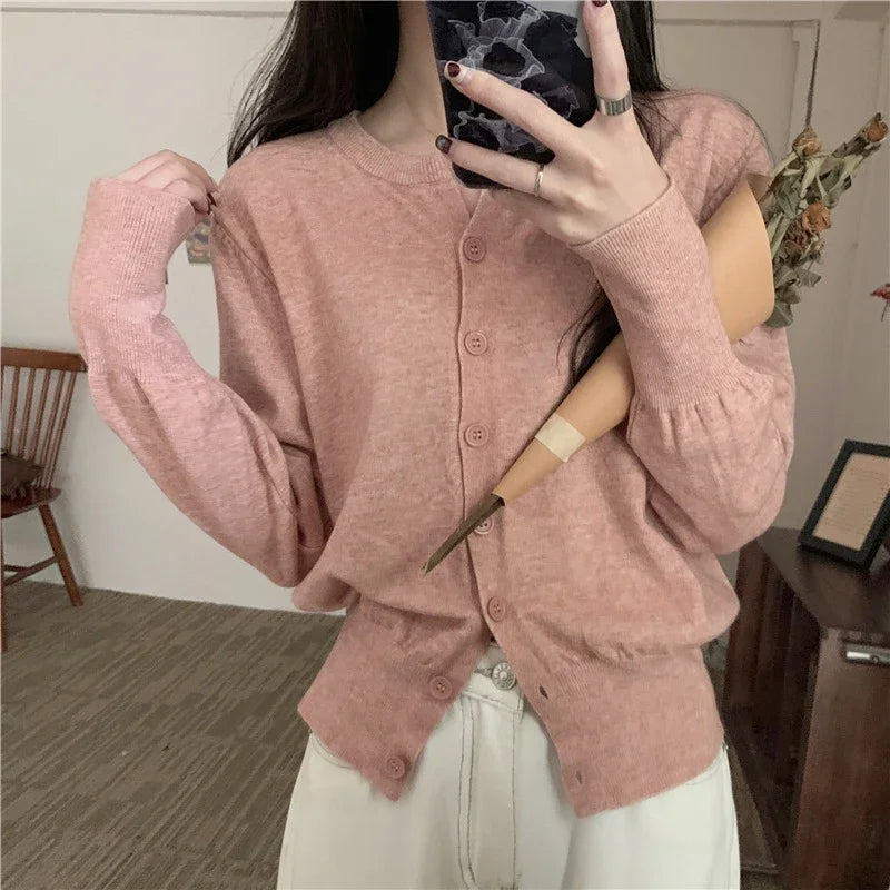 Cozy Chunky Wool Knit Cardigan Sweater