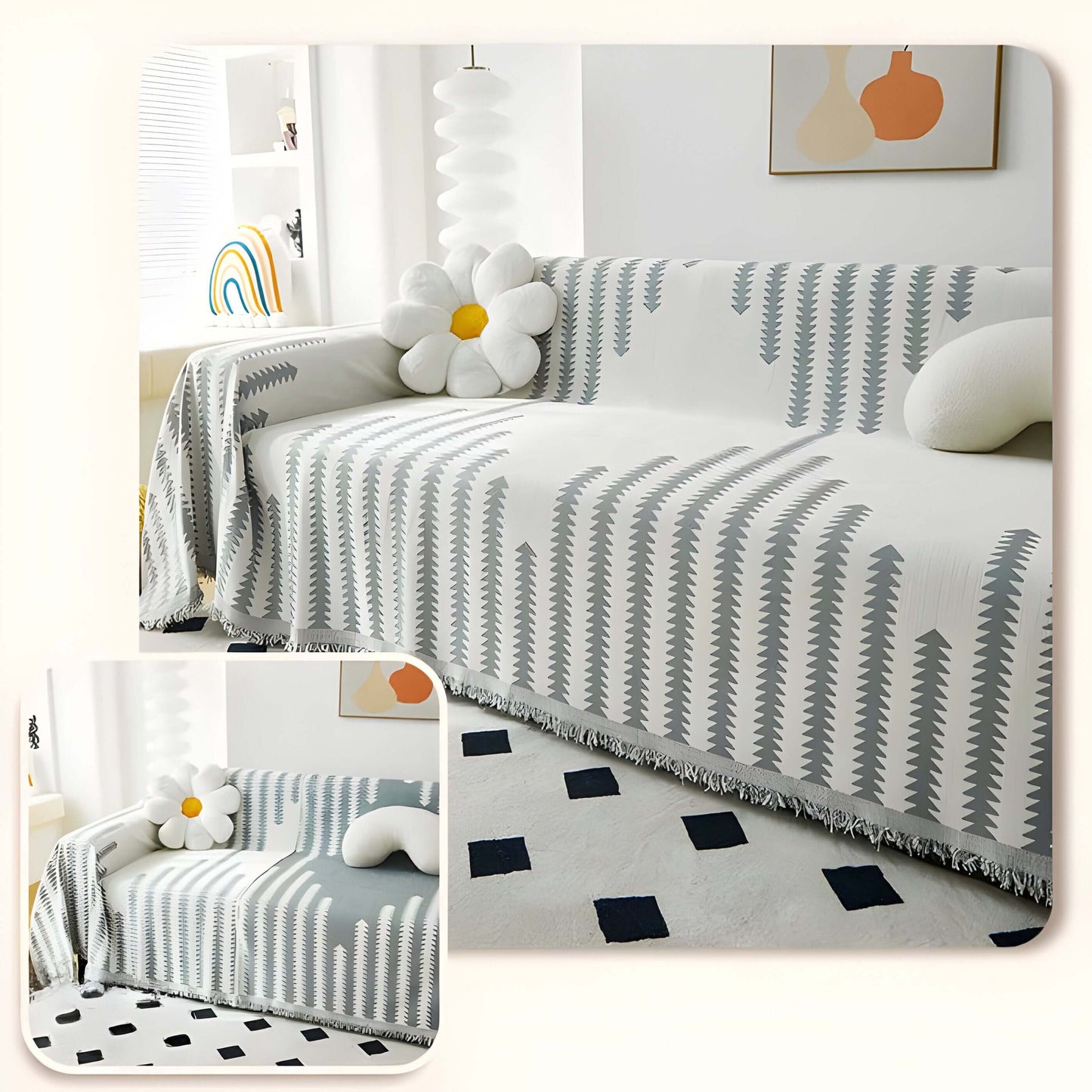 HomeEase™ - Reversible Chenille Sofa Cover for Cozy Living Room Style