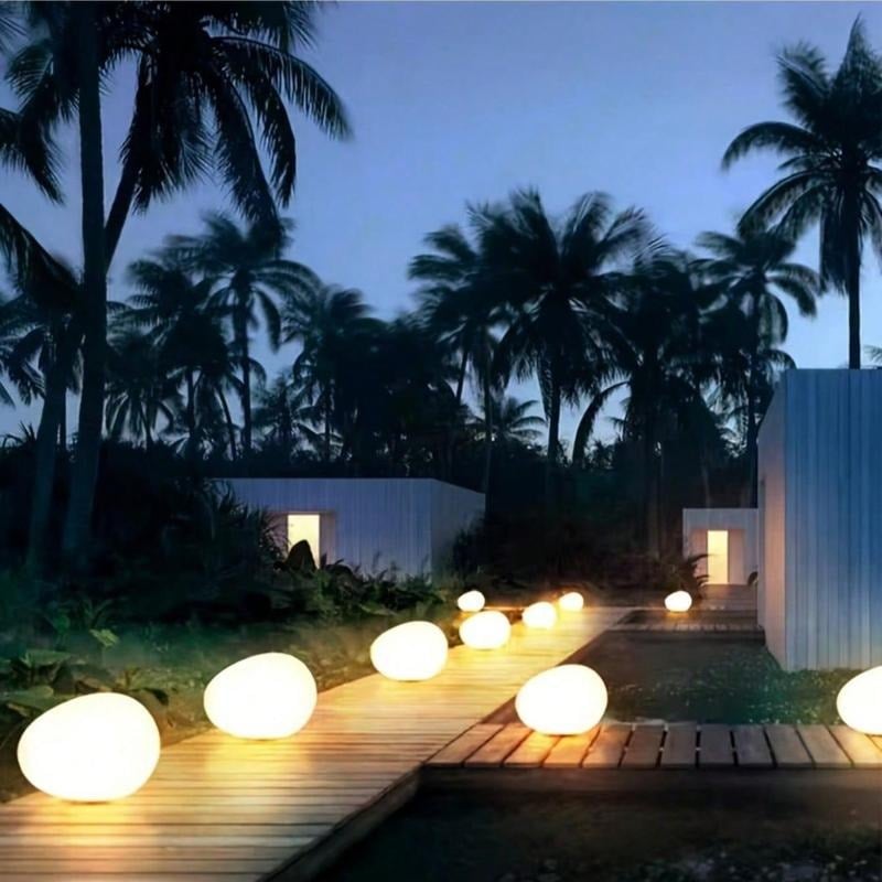 LumaGlow™ - Solar Stone Garden Light