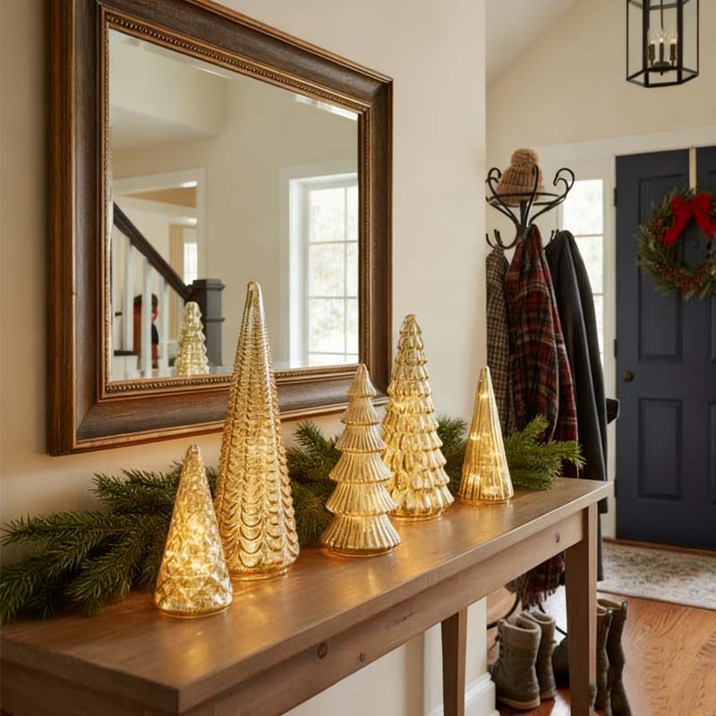 LumiTree™ - Illuminated Resin Decorative Trees Set