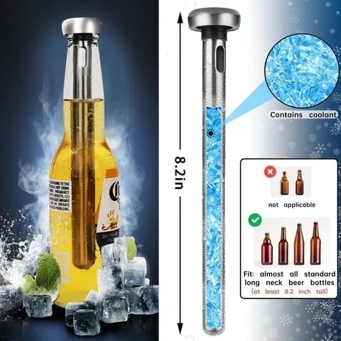 BierWand™ - Stainless Steel Beer Chiller Stick for Cool Brews