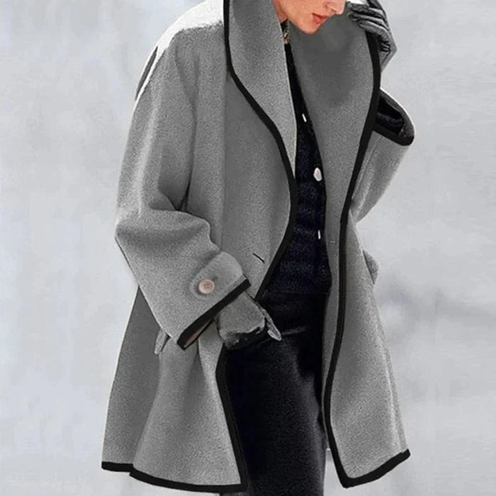Classic Wool Blend Coat for Fall and Winter