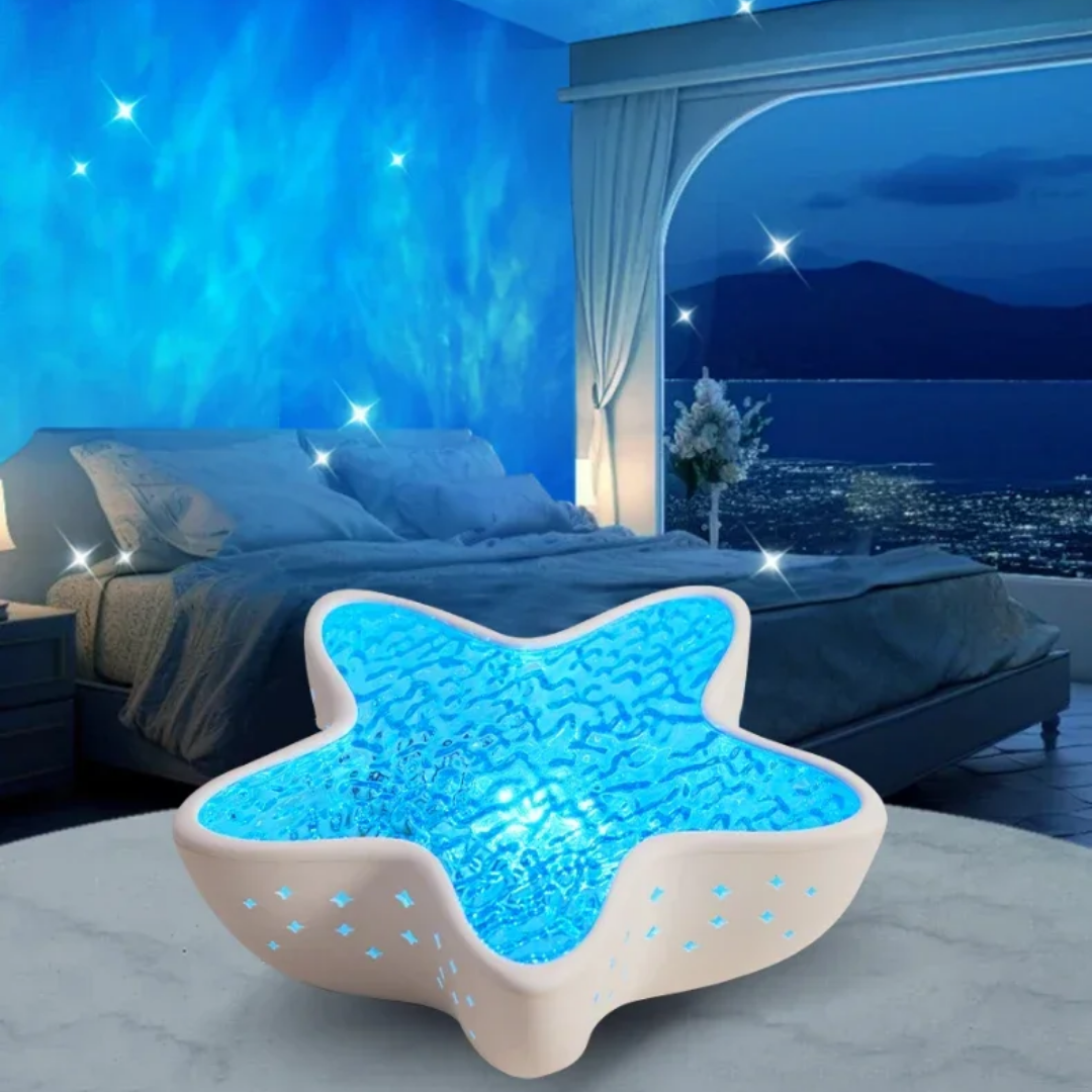 StellarGlow™ - Starfish LED Projector Lamp for Magical Ambiance