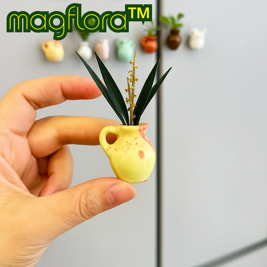 Set of 5 Mini Magnetic Flower Vases for Modern Home Decor