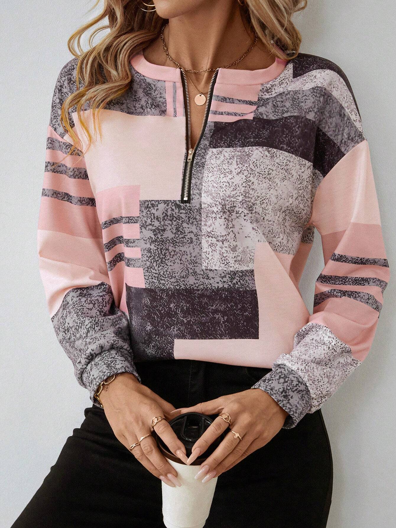 Women's Chic Patchwork Blouse