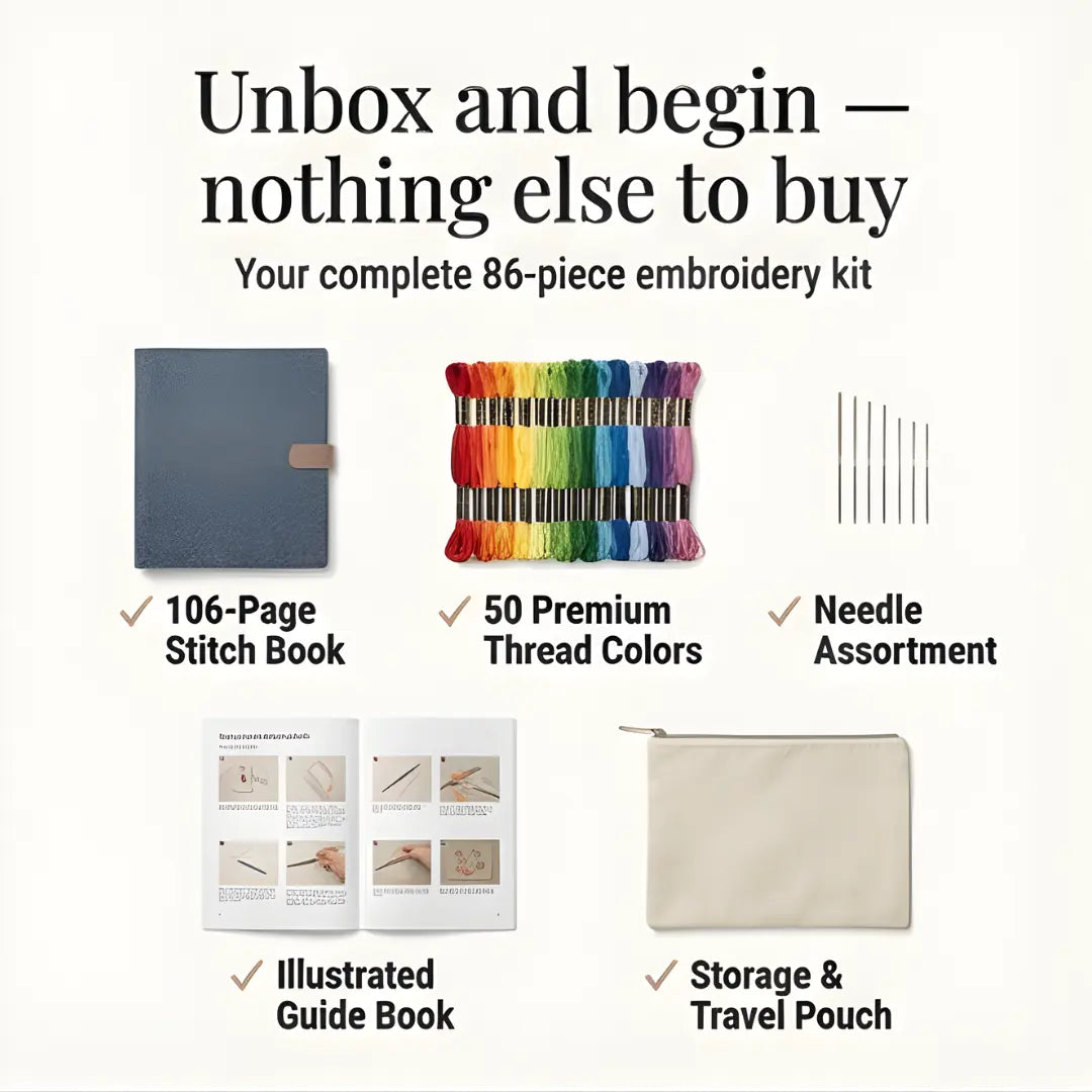 StitchCraft™ - Embroidery Handbook for Beginners