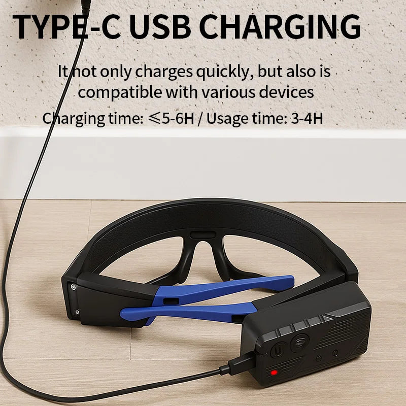 LumaGuard™ - Rechargeable LED Safety Glasses for Outdoor & Work