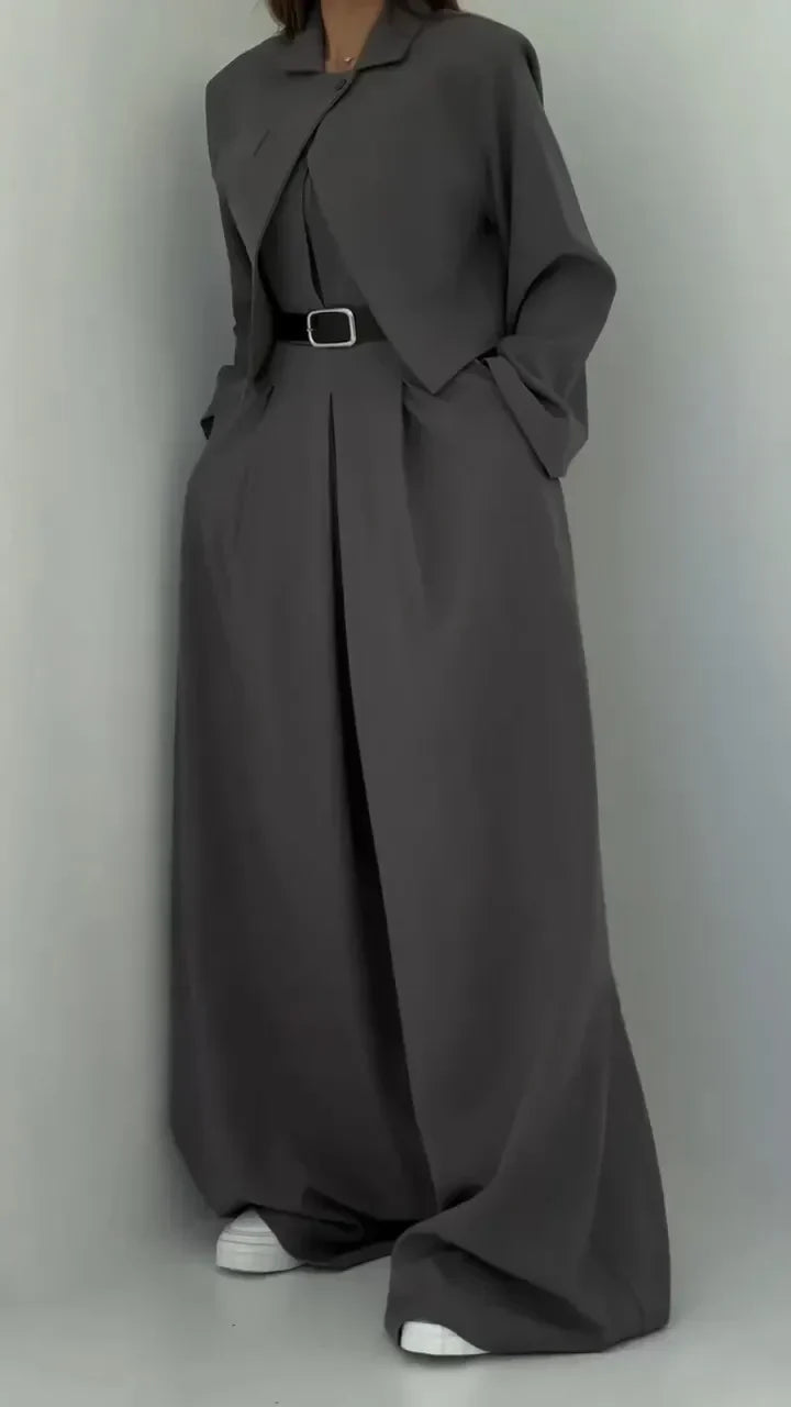 Chic Lightweight Women's Jacket Set