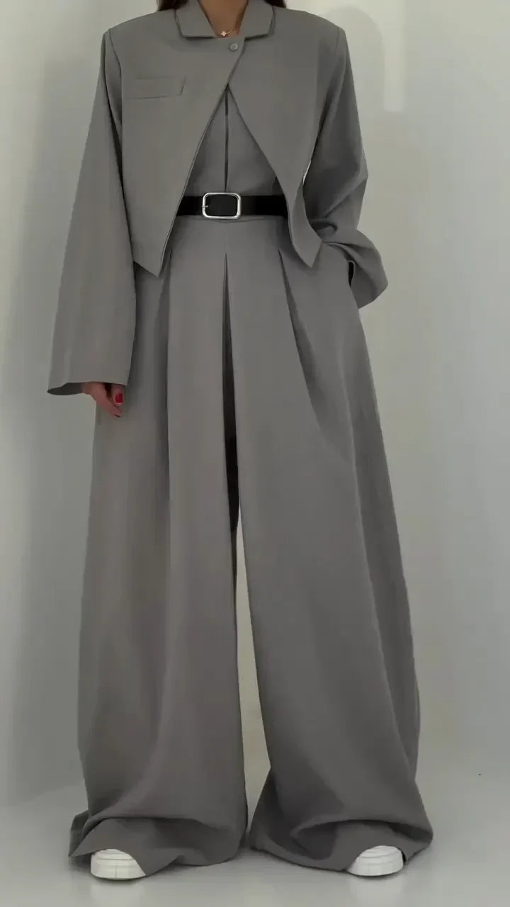 Chic Lightweight Women's Jacket Set
