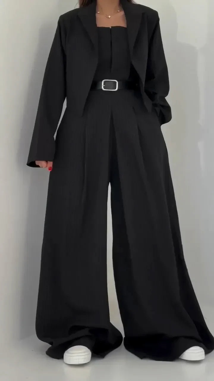 Chic Lightweight Women's Jacket Set