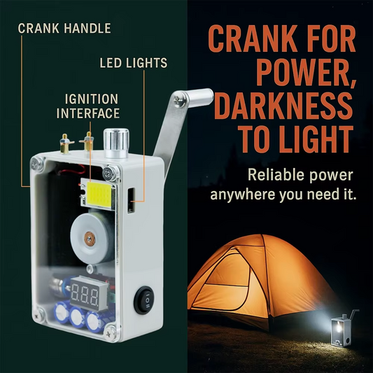 PowerPulse - Instant Light and Phone Charge Anywhere, No Batteries Needed