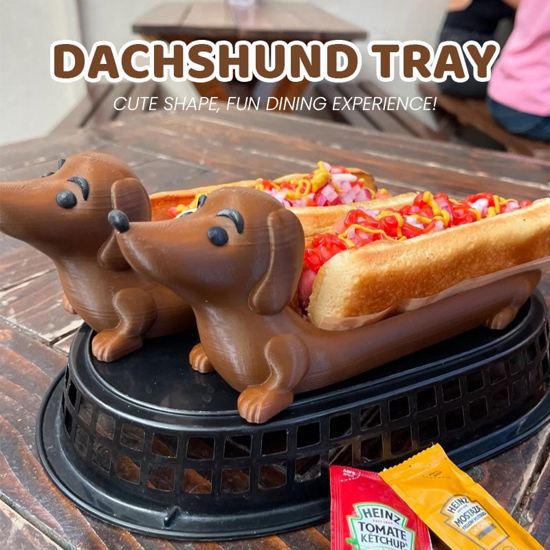 Cute Dachshund Dog Decorative Serving Tray