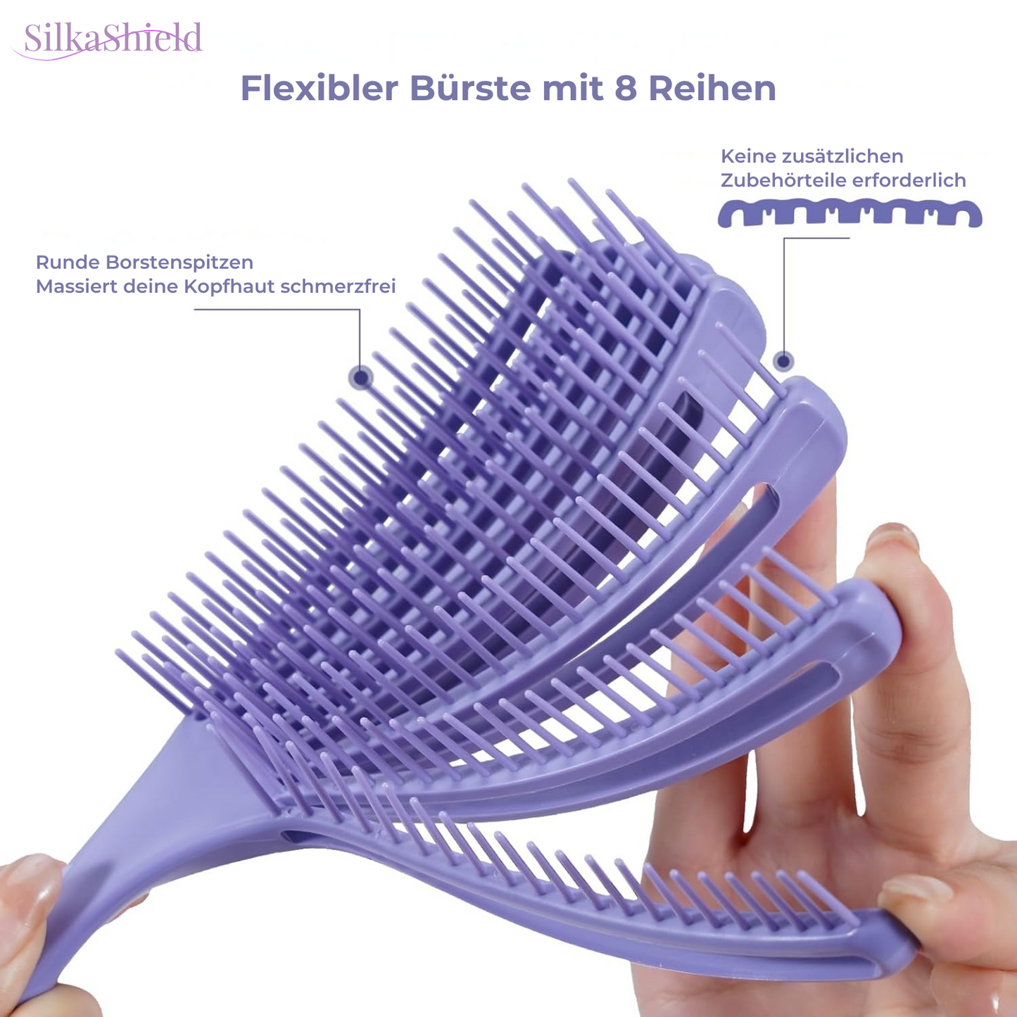 Gentle Detangling Hair Brush for Smooth, Tangle-Free Hair