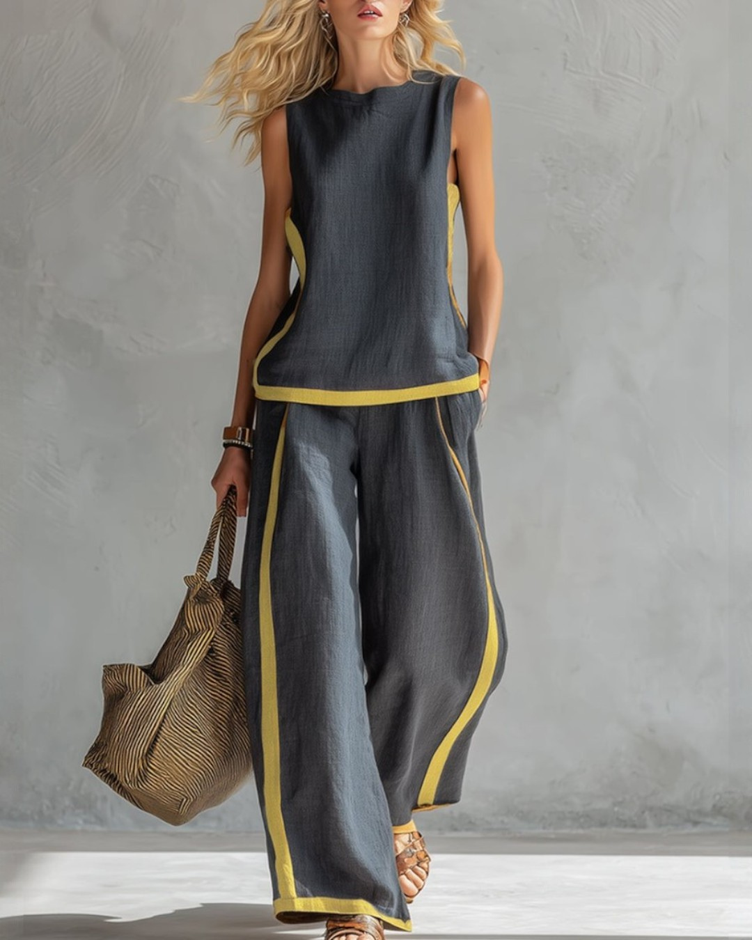 Leila - Chic Two-Piece Outfit Set