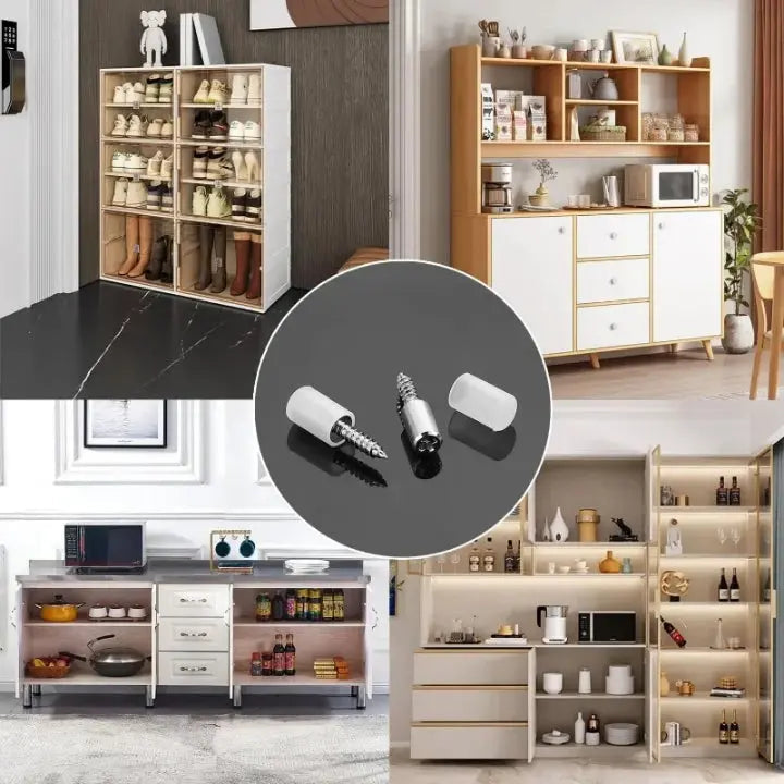 SteadyPin™ - Instant Snap-In Shelf Stabilizers
