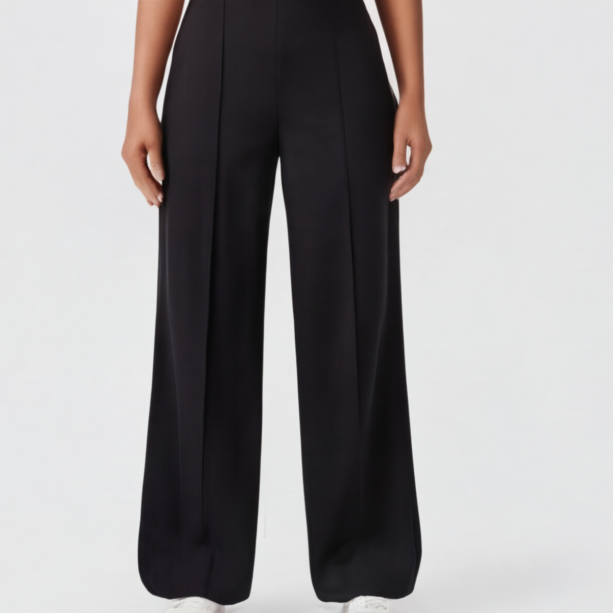 Wide Leg Yoga Pants with Crossover Waistband