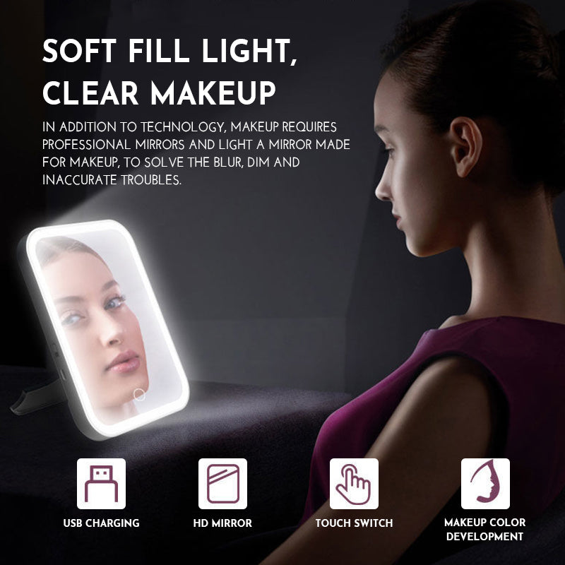 GlamLux™ - LED Smart Makeup Mirror with Adjustable Brightness