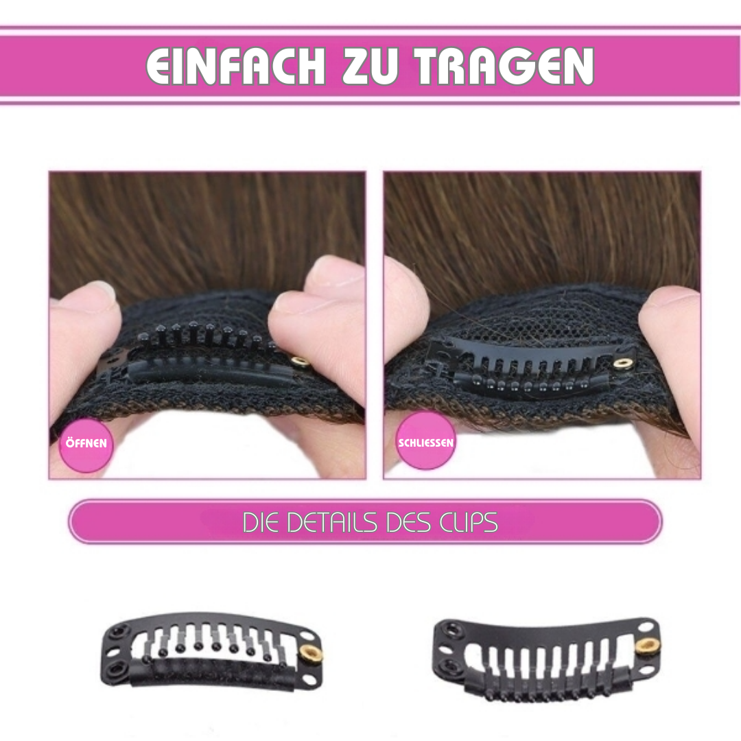Natural Clip-In Hair Extensions for Voluminous Curls