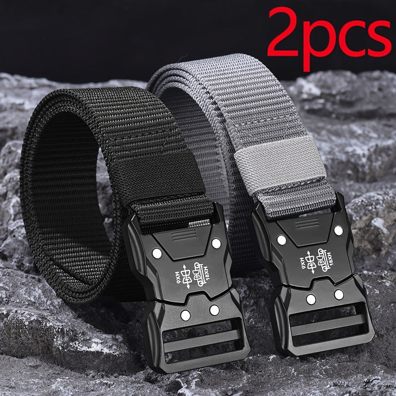 Durable Unisex Tactical Nylon Belt for Outdoor and Everyday Wear