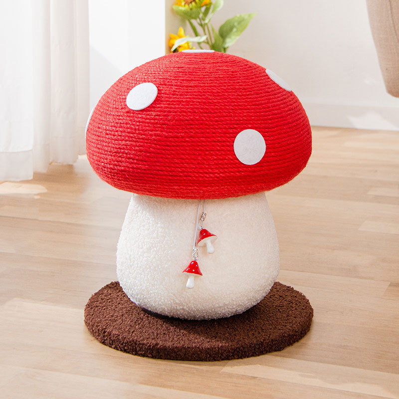PurrPlay™ - Sisal Rope Mushroom Cat Scratching Post