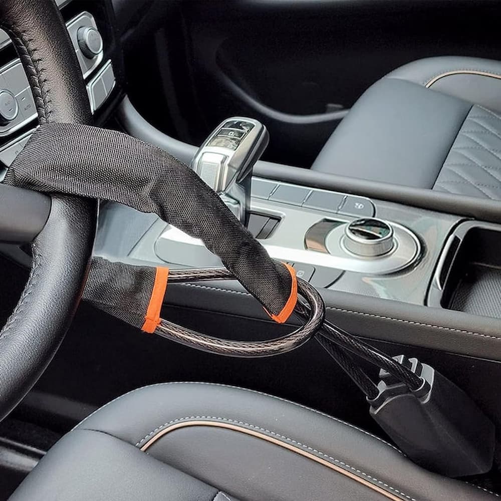 SecureGuard™ - Heavy-Duty Steering Wheel Lock for Car Security