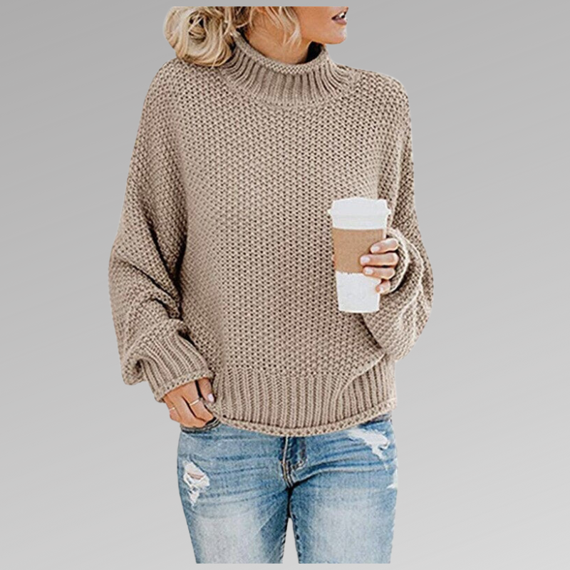 Cozy High Collar Pullover Sweater