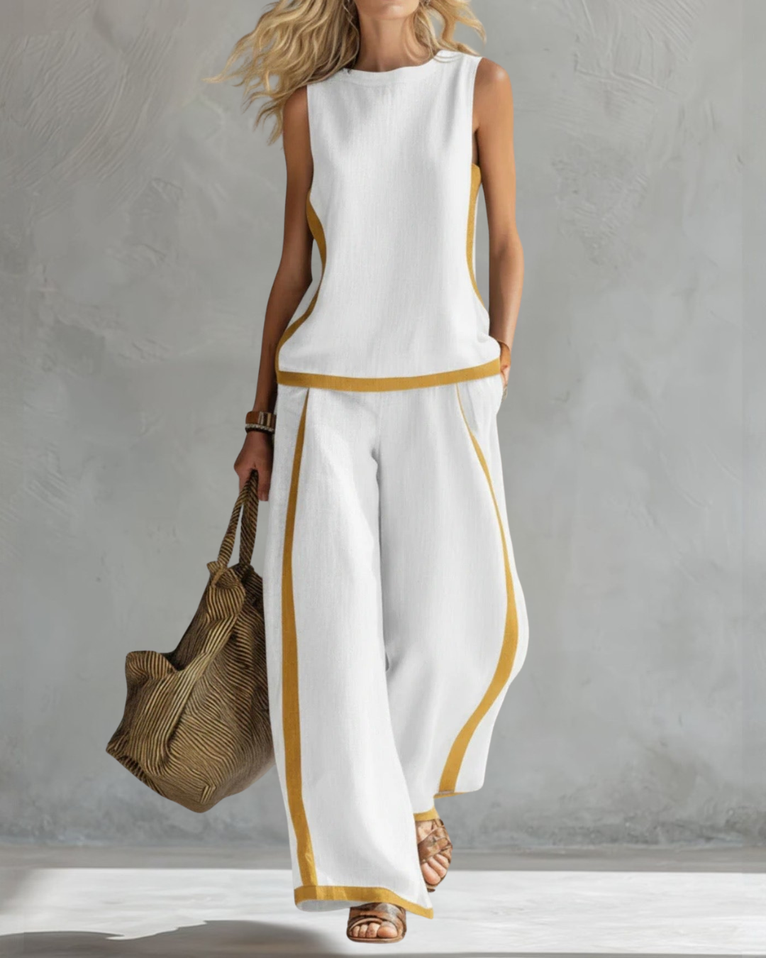Leila - Chic Two-Piece Outfit Set
