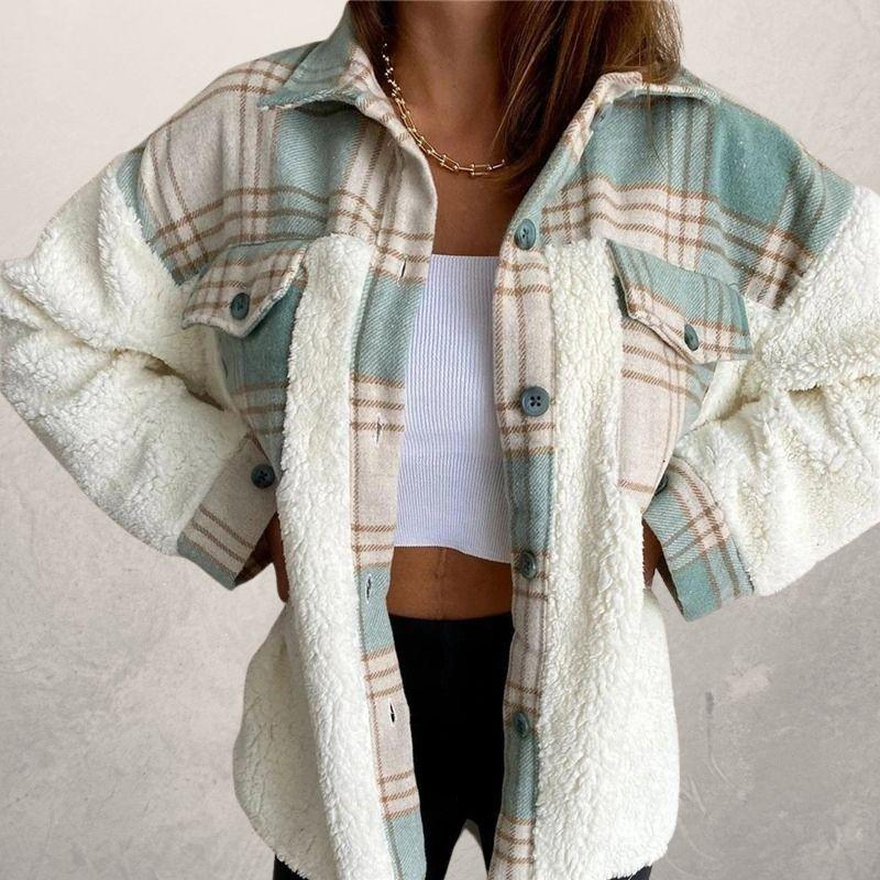 Plaid Hooded Winter Jacket