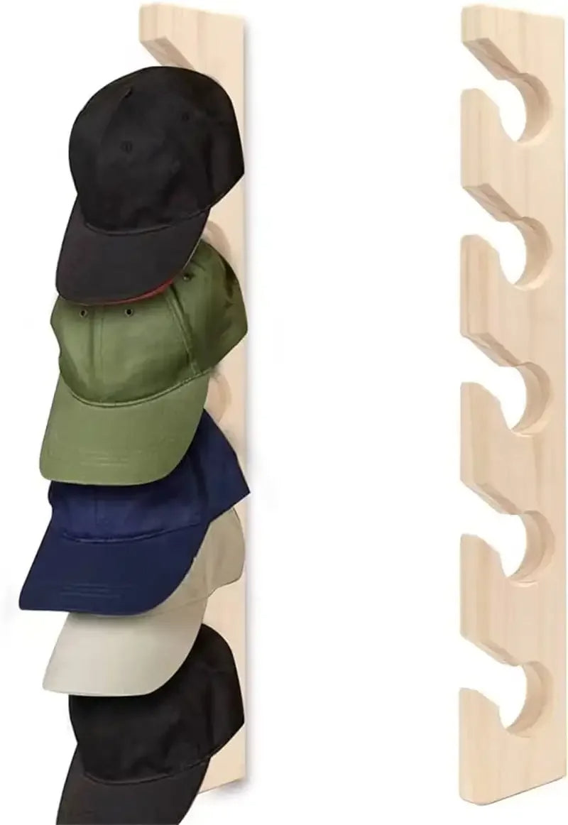 Wall-Mounted Cap Rack Organizer for Stylish Hat Storage