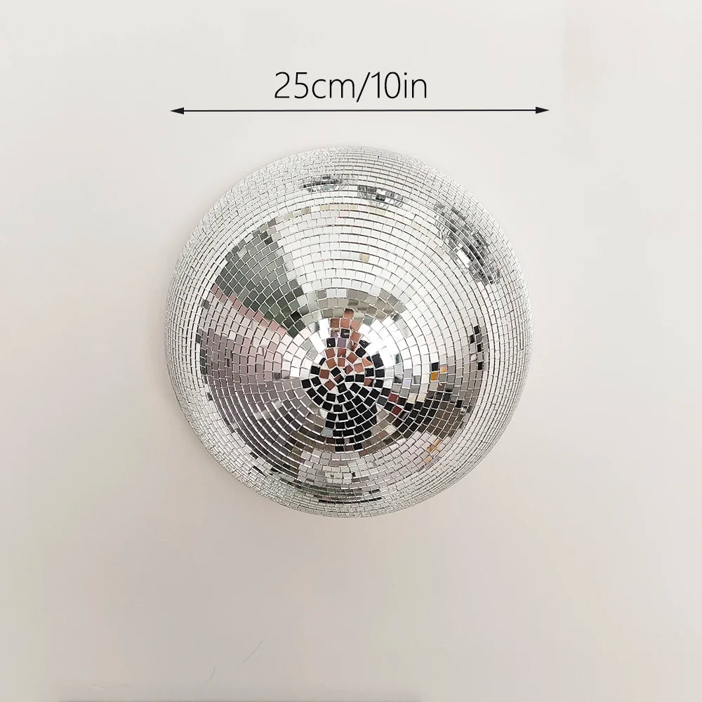 Retro Disco Ball Mirror Wall Decor for Party Vibes