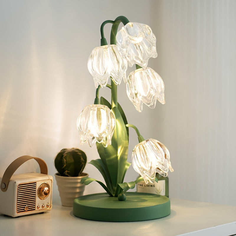 Flower-Shaped LED Table Lamp for Modern Home Decor