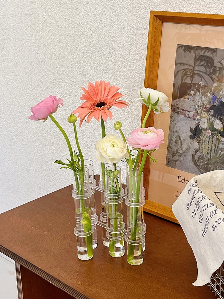 Elegant Hinged Ceramic Flower Vase for Home Decor
