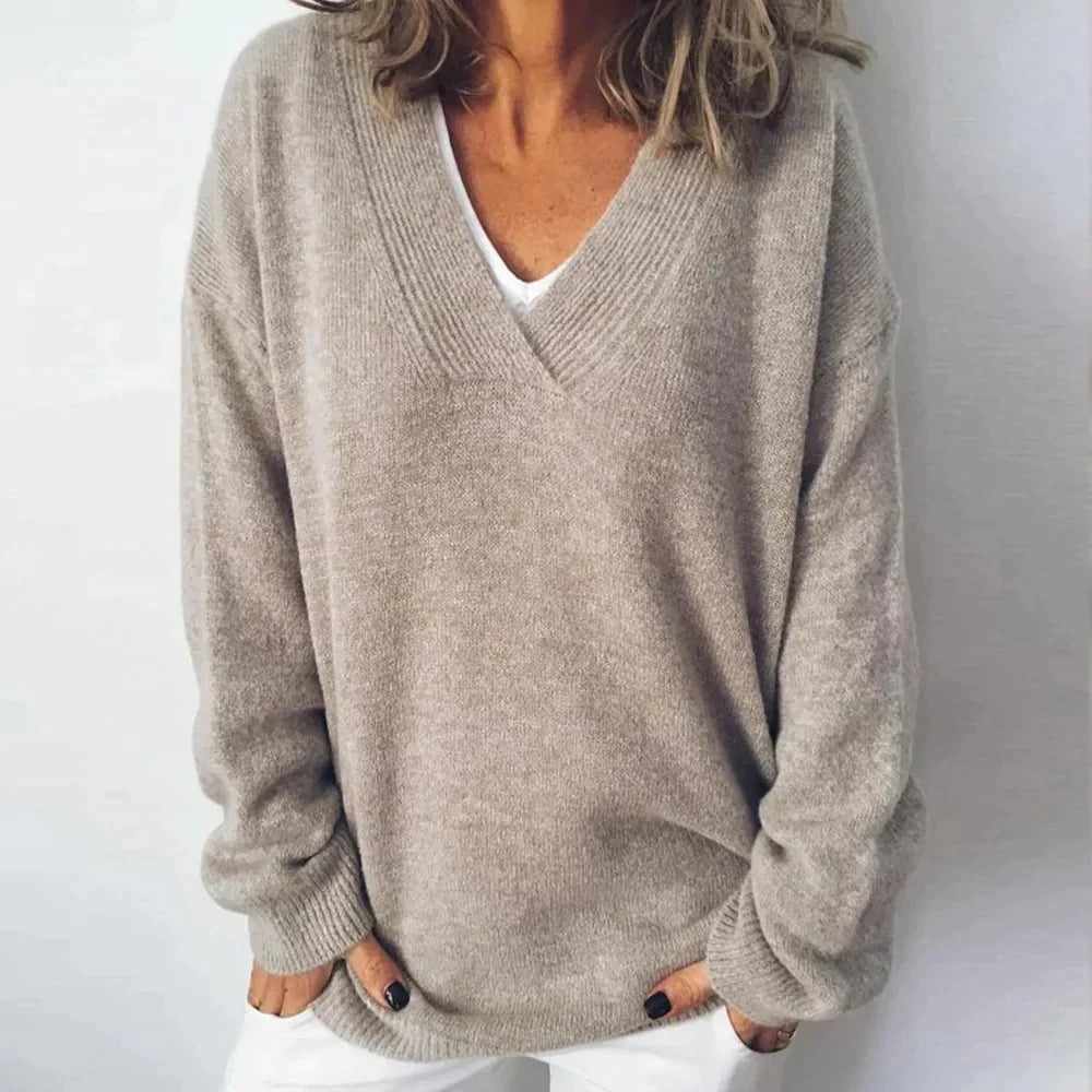 Cozy Luxurious Knit Pullover Sweater