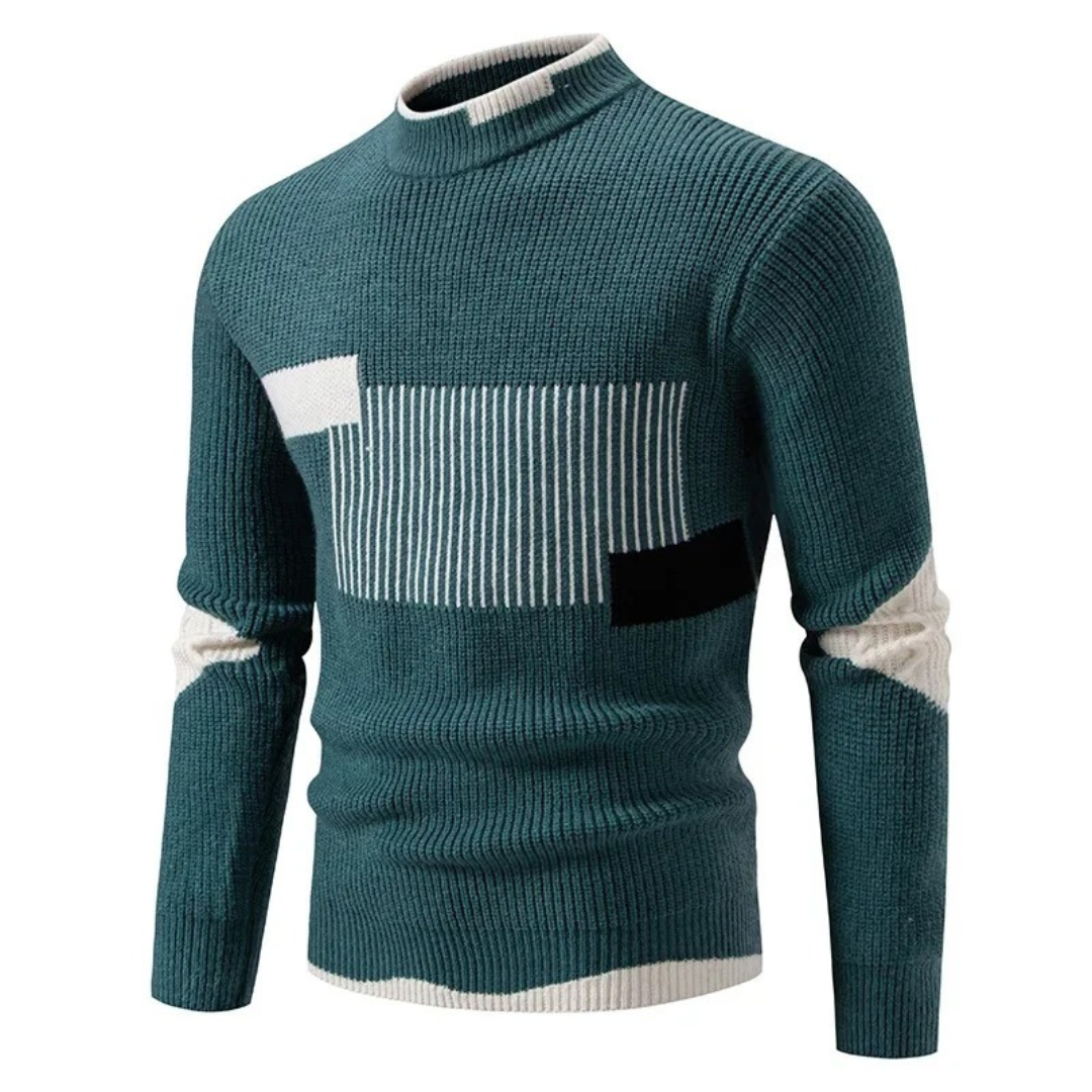 Modern Knitted Sweater for Men with Elegant Pattern