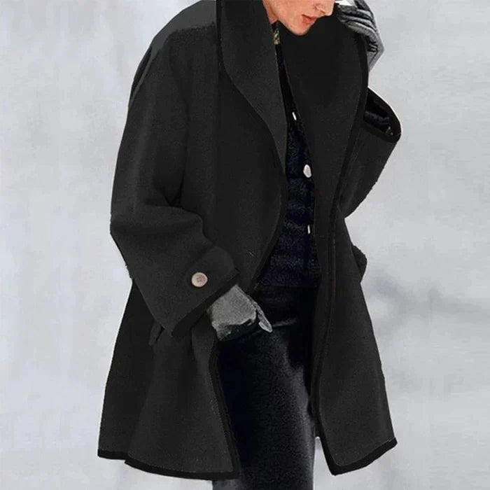 Classic Wool Blend Coat for Fall and Winter